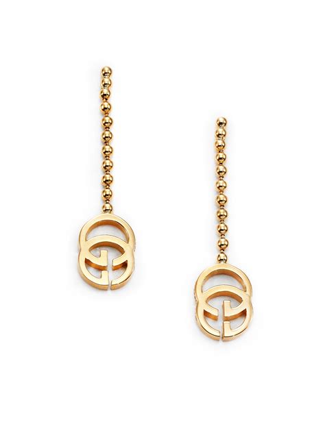 gucci baby earrings|gucci running g earrings.